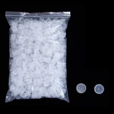 Tattoo Ink Caps Cups Extra Large,500pcs Tattoo Plastic Ink Cups Caps Wide Cup...