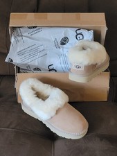 UGG Women's Sheepskin Tan Slippers, size US 6
