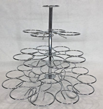 Cupcake Display Stand Metal Holds 24 Cupcakes -3 Tiers Pre-Owned