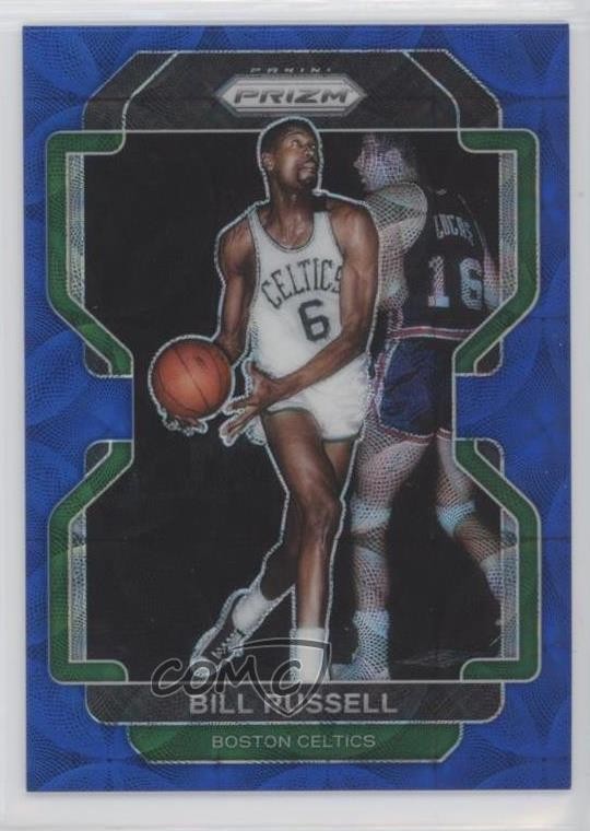 2021-22 Panini Prizm Choice Blue Prizm 13/39 Bill Russell #254 HOF 0zu6