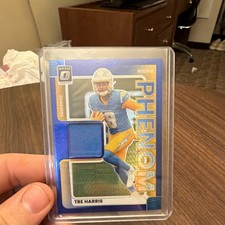 Panini 2025 Donruss Rookie Phenom Jerseys Tre Harris #RPJ-THS Chargers NFL Card