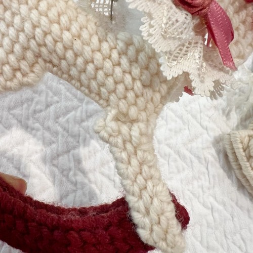 Cavalli a dondolo da appendere vintage fatti a mano bambino mobile ago decorazione asilo nido - Foto 6 di 12