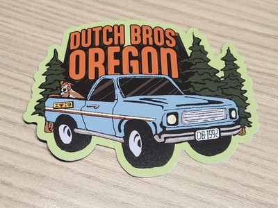 (1) DUTCH BROS JUNE 10 2026 OREGON STATE STICKER Blue Truck Free Shipping!!!