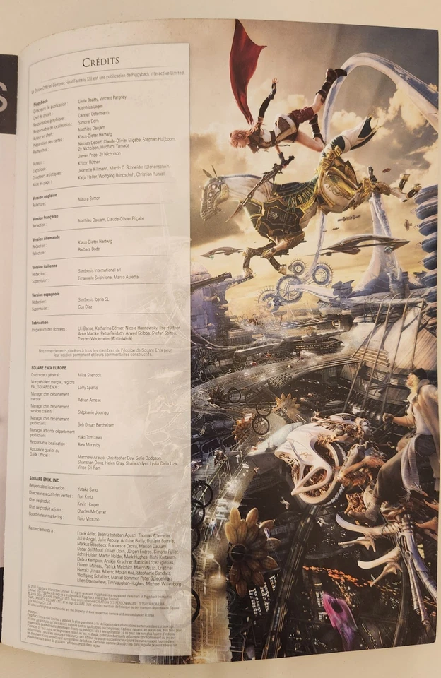 Piggyback Final Fantasy XIII Guide de stratégie officiel complet sans spoilers - Photo 4/4