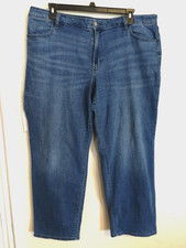 Old Navy Womens Jeans 20 Plus Blue Wow Loose High-Rise Straight Stretch Pockets