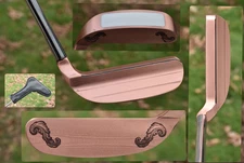 CUSTOM Copper Prairie Golf Engraved Putter + HC Napa 8802 882 MILLED Face 35.5"