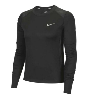 NIKE Women's Dry Miler Long Sleeve Running Shirt Black AT4192 010 Size M | eBay UK