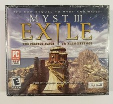 Myst III Exile Windows Macintosh CD ROM Video Game 2001 Ubisoft Sealed Old Stock