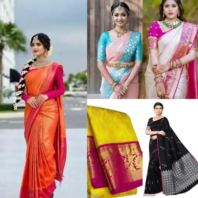 WOMEN'S BEAUTIFUL RICH PALLU & JACQUARD WORK ON ALL OVER SAREE