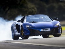 Cars mclaren 650s spider 2015 24 Desk Mat Stitched