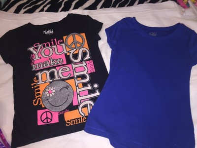 Justice 2 Cute Shirts Girls Size 12 Ebay