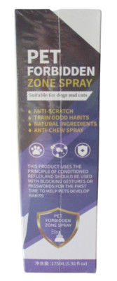 Pet Forbidden Zone Correction Training Spray (Dogs & Cats) Natural Ingredients