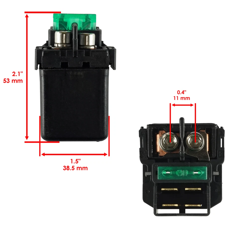 Starter And Relay Solenoid for Kawasaki Vulcan 1600 VN1600 2003-2008 - Image 3 of 4
