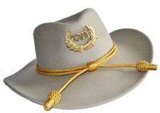 American Civil War Confederate Officers CSA Badged Grey Slouch Hat 59cms Large