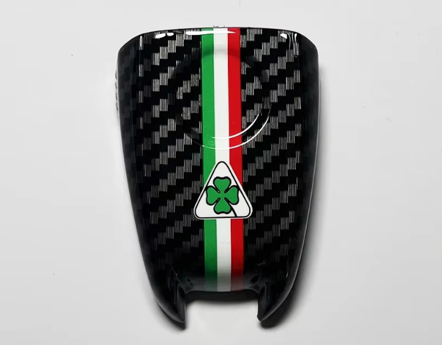 Car Key Protector Cover for Alfa Romeo Key Shell italy clover black white badge