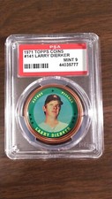 1971 Topps Coins #141 Larry Dierker graded PSA 9 Mint