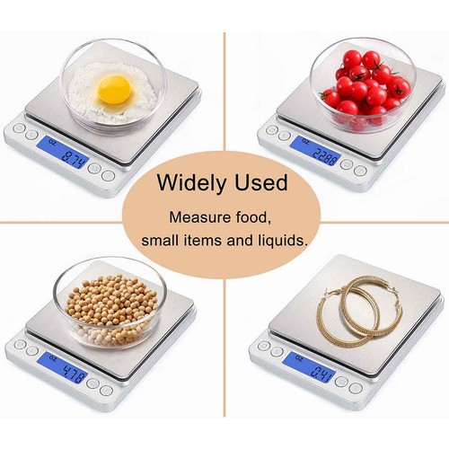 Digital Pocket Scale 3000g x 0.1g Jewelry Gold Gram Herb Karat Weight - Picture 8 of 9