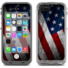 Skin Decal for Lifeproof iPhone 5C Fre Case / American Flag distressed