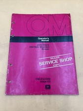 Service Shop Operators Manual John Deere 250 Side Mounted Mower Issue A3