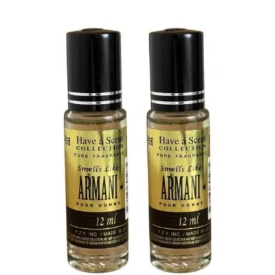 N0706-18★香水 ARMANI Eau Pour Homme 2点セット Smell Like Armani Pour Homme 12 ml (Pack of 2) | eBay