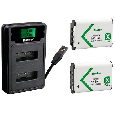 LZD2 Charger & 2 battery for DSC-HX80 HX90 HX90V HX99 RX1 RX1R RX1R II RX100