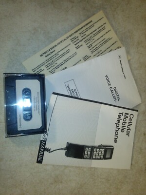 Motorola Mobile Telephone Manual 1992 Digital Voice Caller Training Cassette