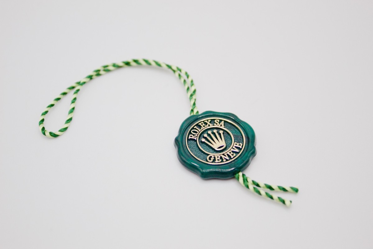 Authentic Rolex Green Hang Tag Multiple Crown Hologram Authentic Rolex Green Hang Tag Multiple Crown Hologram