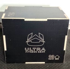 Plyo Box - Anti-Slip Wood 3-In-1 Plyometric Jump Box for Training - Squat, Step