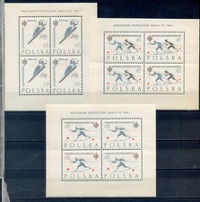 1962 POLONIA, POLSKA FORMATS "DEPORTES DE INVIERNO"