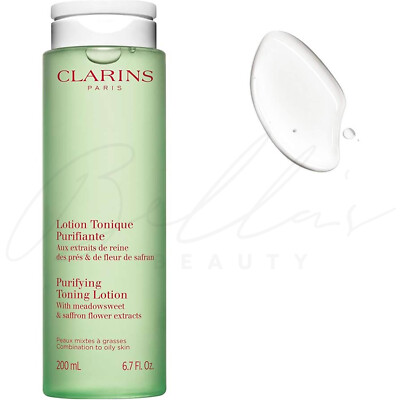 CLARINS Purifying Toning Hydrating Shine-Free Face Lotion for Oily Skin 200ml