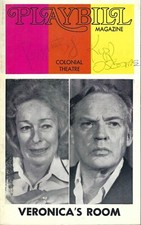 Veronica's Room Playbill, Heckart, Kennedy, Baff, Osborne, SIGNED, Boston, 1973