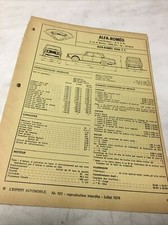 Revue technique Alfa Romeo 2000