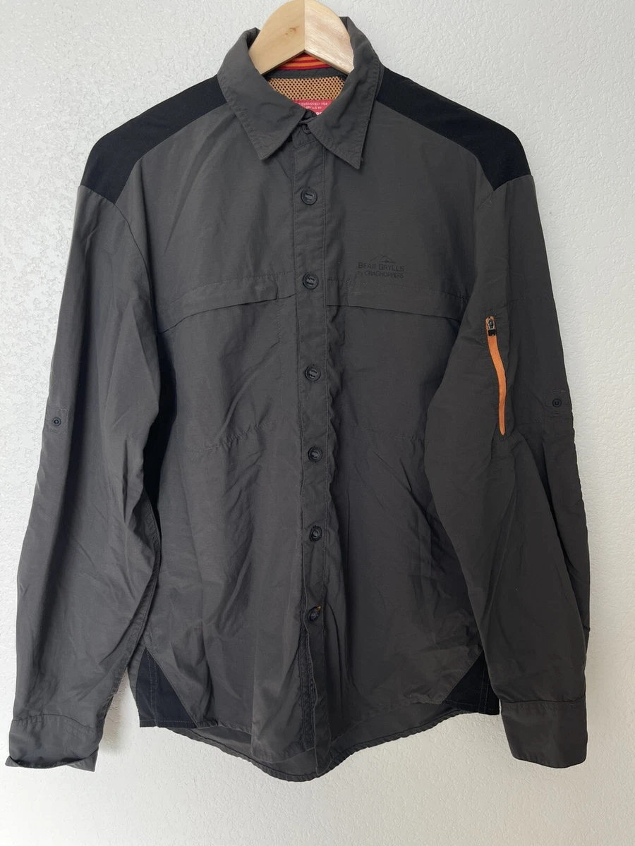Chemise Outdoor Craghoppers Taille M Grise Chemise De Randonnée Bear Grylls Craghoppers Homme - Taille M - Gris - Occasion Vetement Technique Bear Grylls Occasion