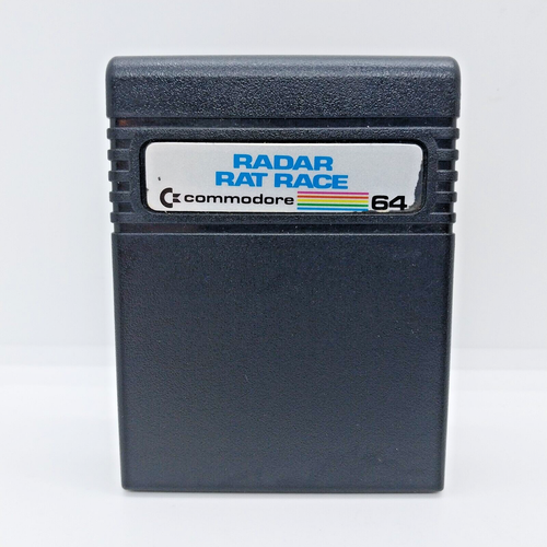 Commodore 64 Radar Rat Race Video Game Cartridge Clean Vintage