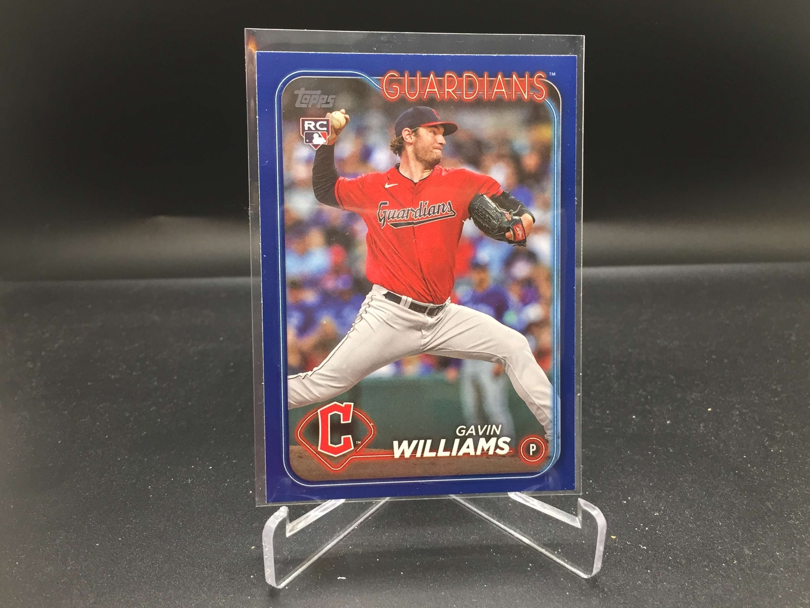 Gavin Williams 2024 Topps Royal Blue #242 Guardians RC Rookie