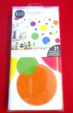 RoomMates Just Dots Peel & Stick Wall Decals, Primary Colors RMK1248SCS, NEW