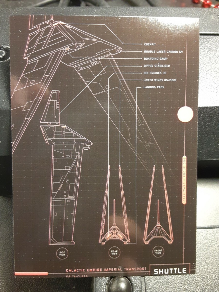 2016 TOPPS Star Wars Rogue One Blueprint INSERT Card Krennic's