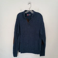 Chaps Men's 1/4 Button Pullover Sweater, Size XL