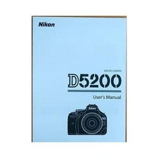 Nikon D5200 Digital Camera Basic Instruction manual( English ) NEW