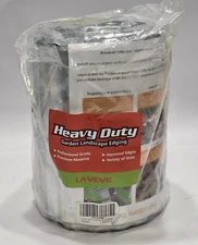 LAVEVE  CORUGATE METAL GARDEN LANDSCAPE EDGING  (SILVER, 8" x 20FT)