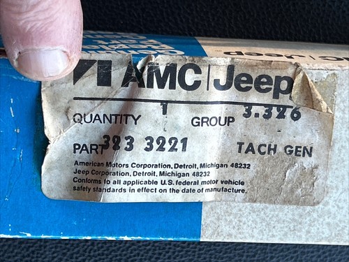 NOS AMC -JEEP Tachometer Generator - 3233221 - Picture 5 of 5