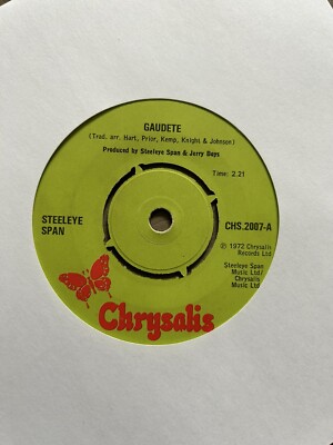 Steeleye Span - Gaudete 7 inch Vinyl Record