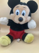 Vintage Disneyland Walt Disney World Mickey Mouse Plush Toy Plushie 7 VGC