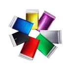 Padded Bubble Colour Envelopes Metallic Postal Shiny Gift Bags Foil Mailing Mail