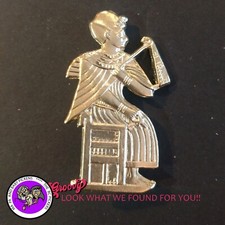 "JJ" Roccoco Gold Jewelry 'Egyptian' Brooch Pin