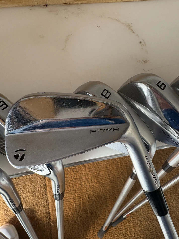 Beautiful Rare TaylorMade Tour Issue MbCB Combos Extra Stiff Kbs C Taper 130 3 P - Image 4 of 4