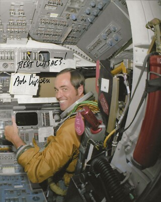 Robert Bob Crippen REAL hand SIGNED Photo #8 COA Autographed NASA Astronaut