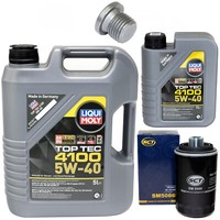 MotoröL Set 5W-40 6 Liter + ÖLfilter SM 5086 + Schraube FüR VW Transporter V 2.0