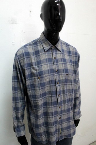 Timberland Uomo Taglia L Camicia Chemise Shirt Manica Lunga Cotone Multicolore - Foto 7 di 12