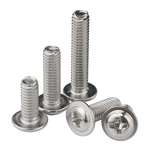 Vite macchina Phillips testa rondella tonda acciaio inox M2 M2,5 304 - Foto 5 di 11